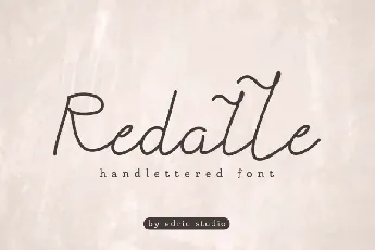 Redalle Monoline Handwritten font