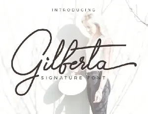 Gilberta Signature font