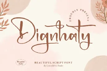 Dignhaty font