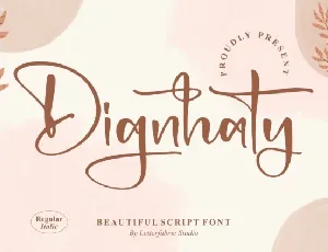 Dignhaty font