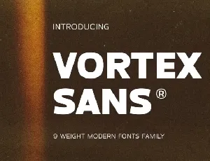 Vortex Sans font