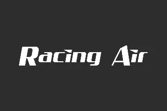 RacingAirDemo font