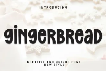 Gingerbread Display font