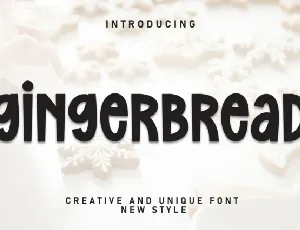 Gingerbread Display font