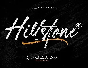 Hillstone Brush font