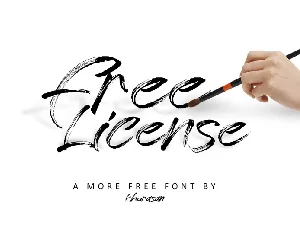 Free License font