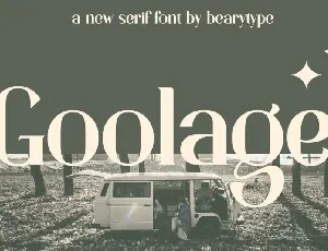 Goolage font