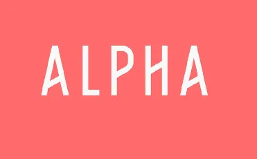 Alpha Family Free font