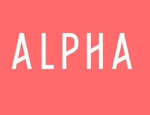 Alpha Family Free font