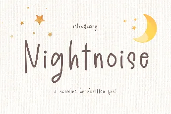 Nightnoise font