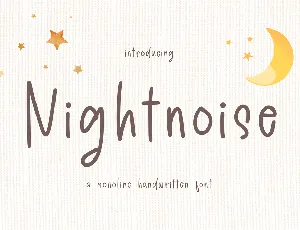 Nightnoise font