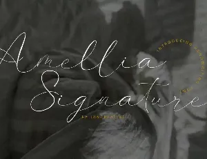 Amellia Signature font
