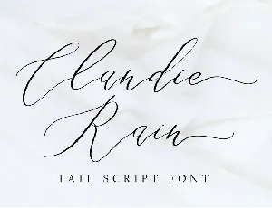 Clandie Rain font