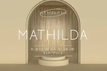 Mathilda Sans font