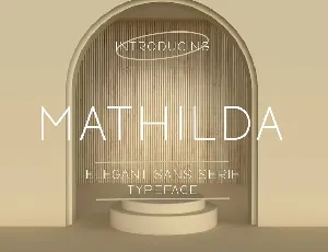 Mathilda Sans font