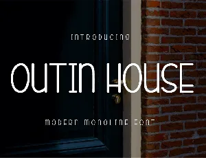 Outin House font