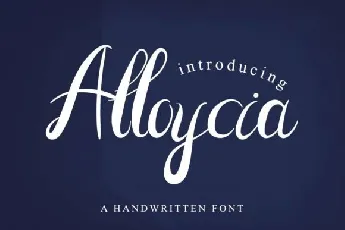 Alloycia Script font