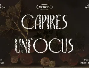 Capires Unfocus font