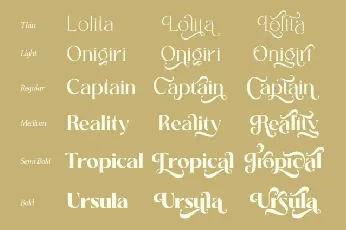 Salitia Serif font