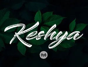 Keshya Brush font