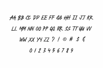 Blackhack Demo font