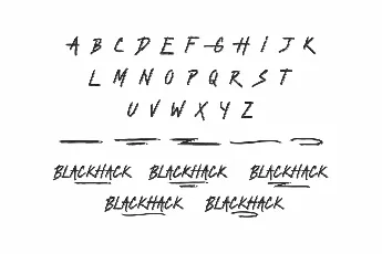 Blackhack Demo font