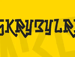 Skrybylrr font