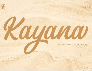 Kayana font