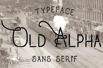 Old Alpha font