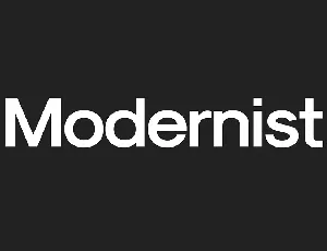 Modernist font