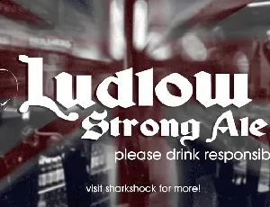 Ludlow Strong Ale font