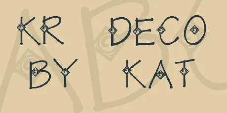 KR Deco by Kat font