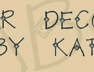 KR Deco by Kat font