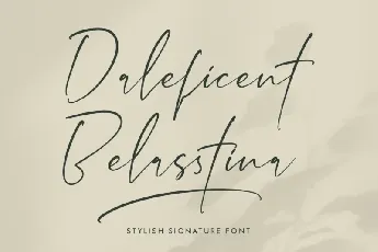 Daleficent Belasstina font