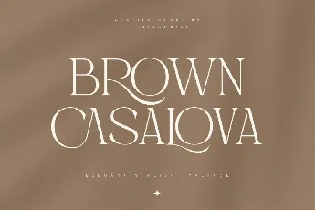 Brown Casalova font