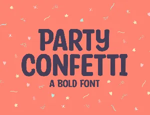 Party Confetti font