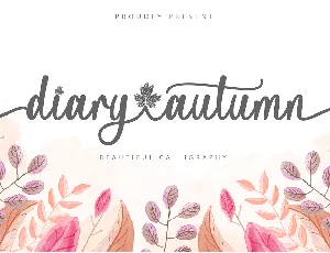 Diary Autumn font