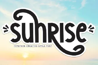 Sunrise Display font