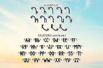 Sunrise Display font