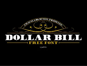 Dollar Bill Download font