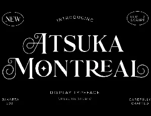 Atsuka Montreal font