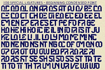 Beginning Condensed Demo font