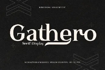 Gathero font