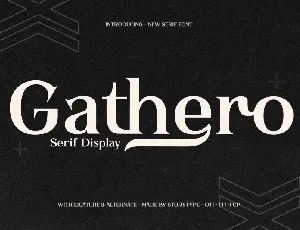 Gathero font