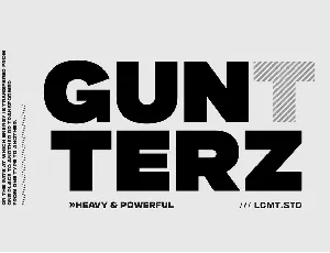 Gunterz font