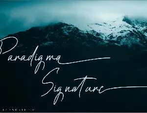 Paradigma Signature font