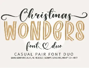 Christmas Wonders font