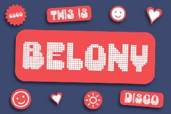 Belony Disco font