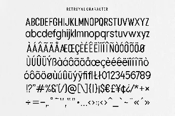 Retroyal Family font