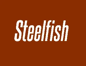 Steelfish font